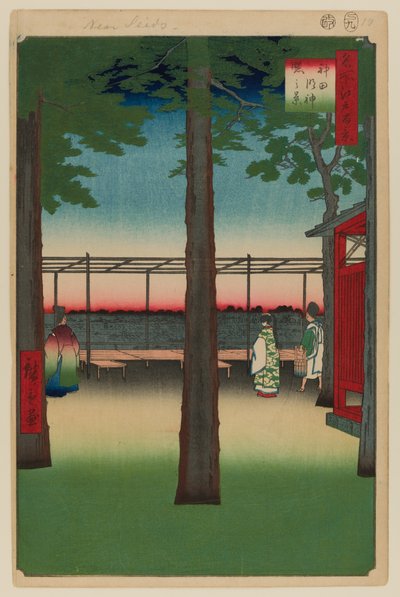 Aube au sanctuaire de Kanda Myojin - Ando or Utagawa Hiroshige