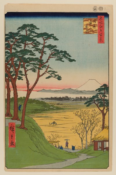 Maison de thé de grand-père, Meguro - Ando or Utagawa Hiroshige
