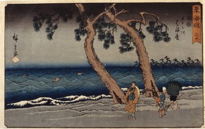 Station de Hamamatsu - Ando or Utagawa Hiroshige