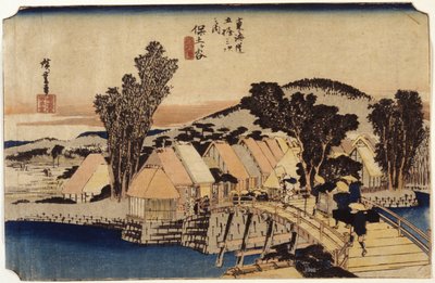 Hodogaya, Pont Shinmachi - Ando or Utagawa Hiroshige