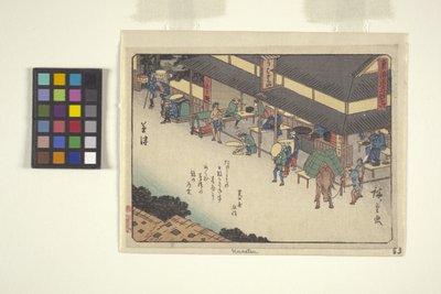 Série Kyoka Tokaido, Kusatsu - Ando or Utagawa Hiroshige