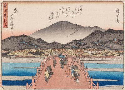 Kyoto-Sanjo-oshashi - Ando or Utagawa Hiroshige