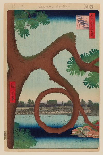 Pin de lune, Ueno - Ando or Utagawa Hiroshige
