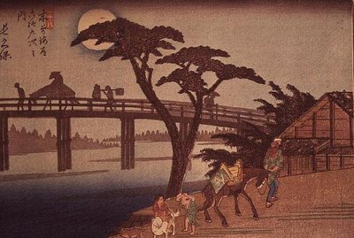 Clair de lune sur Nagacubo, c.1840 - Ando or Utagawa Hiroshige