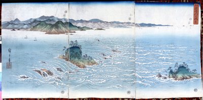 Gorges de Naruto à Awa, sd. Estampes de Katsushika (Utagawa) Hiroshige (1797-1858) - Ando or Utagawa Hiroshige