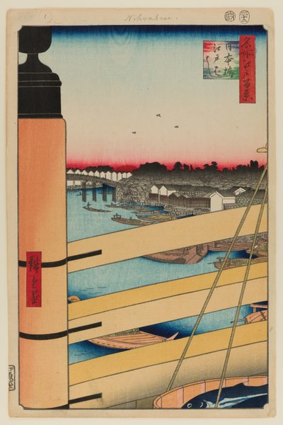 Pont Nihonbashi et pont Edobashi (Nihonbashi à Edobashi) - Ando or Utagawa Hiroshige