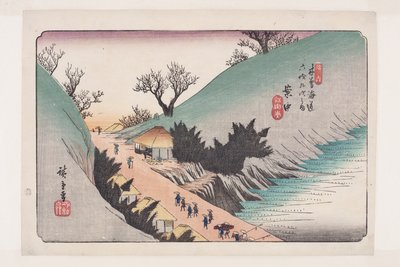 No. 16, Annaka - Ando or Utagawa Hiroshige