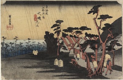 La Pluie de la Princesse Tora, O_iso, c. 1833 - Ando or Utagawa Hiroshige
