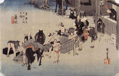 Station 23, Fujieda - Ando or Utagawa Hiroshige
