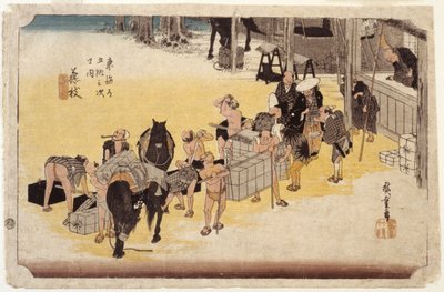 Station 23, Fujieda - Ando or Utagawa Hiroshige
