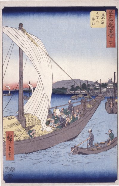 Station 43, Kuwana - Ando or Utagawa Hiroshige