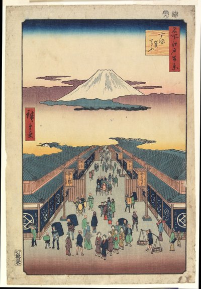 Suruga-chō - Ando or Utagawa Hiroshige