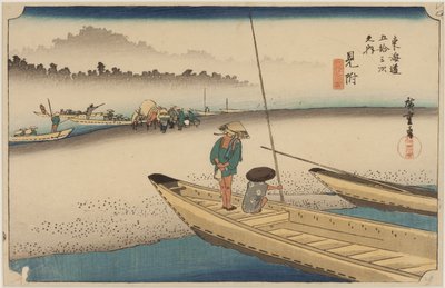 Rivière Tenryu - Ando or Utagawa Hiroshige