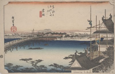 Pont Toyokawa - Ando or Utagawa Hiroshige