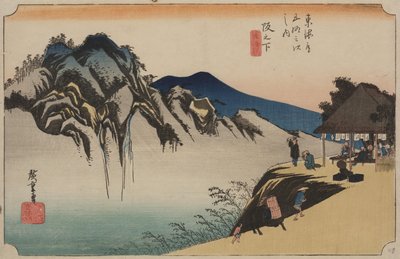 Vue du mont Fudesute - Ando or Utagawa Hiroshige