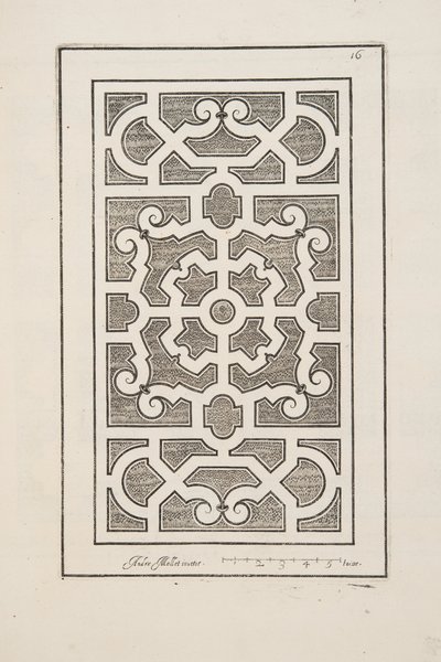 Conception pour Parterre, du Théâtre des Plans et Jardinages, pub.1652 - André Mollet