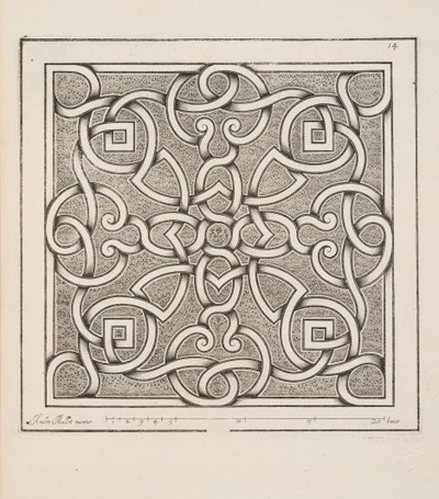 Conception pour un parterre, du Théâtre des Plans et Jardinages, pub.1652 - André Mollet