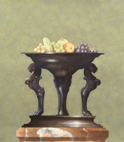Vase en bronze avec fruits - Andras Kaldor