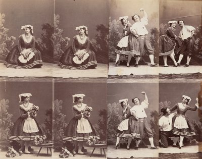 Eugénie Schlosser et Coralli - Andre Adolphe Eugene Disderi