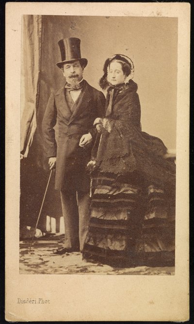 Napoléon III et Eugénie - Andre Adolphe Eugene Disderi