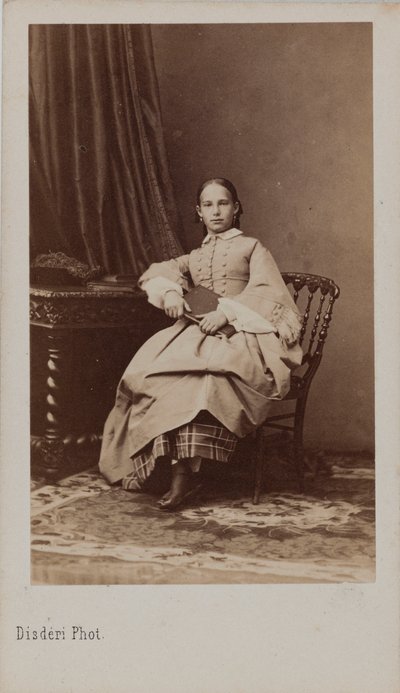 Portrait de la princesse Eugénie Maximilianovna de Leuchtenberg, vers 1865 - Andre Adolphe Eugene Disderi