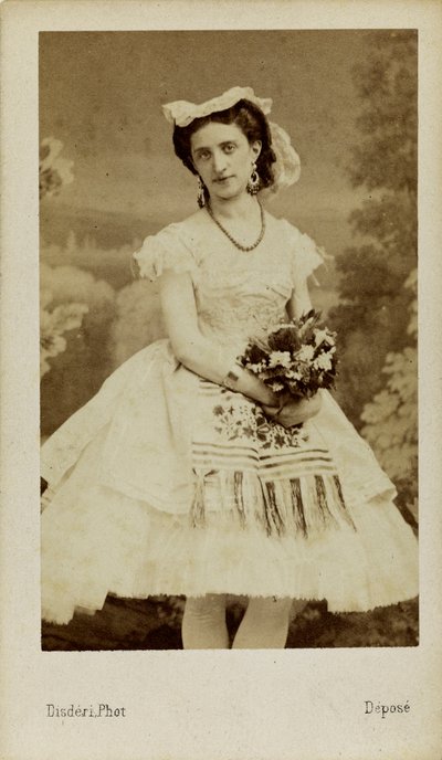 Portrait de la danseuse de ballet Marfa Muravyeva 1838-1879, 1863 - Andre Adolphe Eugene Disderi