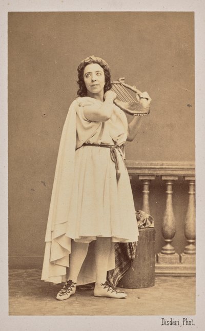 Portrait de la chanteuse et compositrice Pauline Viardot 1821-1910, 1862 - Andre Adolphe Eugene Disderi