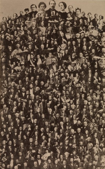La cour impériale de Napoléon III, vers 1866, imprimé dans les années 1940 - Andre Adolphe Eugene Disderi