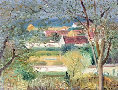 Jardin a Ponnermaire en Montois, c.1940-45 (oil on canvas) - Andre Derain