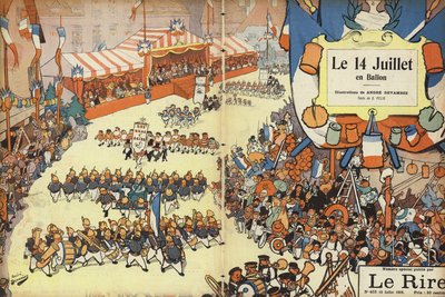 Défilé du 14 juillet, illustration pour Le Rire - Andre Devambez