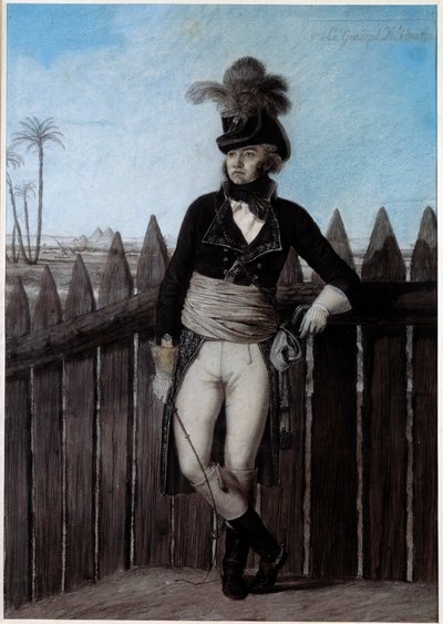Portrait de Jean Baptiste Kléber (1753-1800) en Égypte en 1798-1799, Général en chef de l