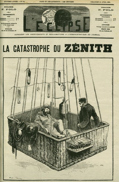 Accident de montgolfière, le Zénith, 15 avril - Andre Gill
