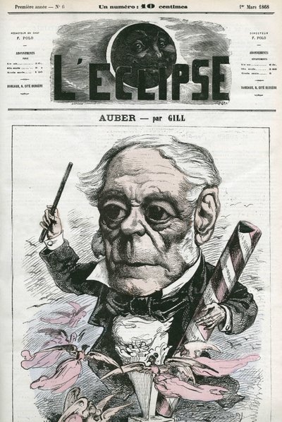 Auber Daniel-François-Esprit (1782-1871), musicien français. Couverture dans « L