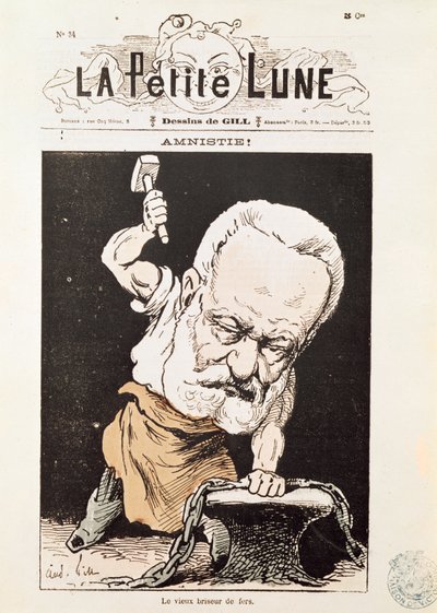 Caricature de Victor Hugo (1802-85) de la couverture de 