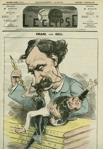 Caricature par Amédée de Noé dit Cham (1818-1879), caricaturiste français. Couverture de « L