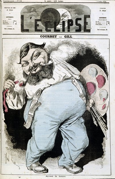 Caricature par Gustave Courbet - dans "L
