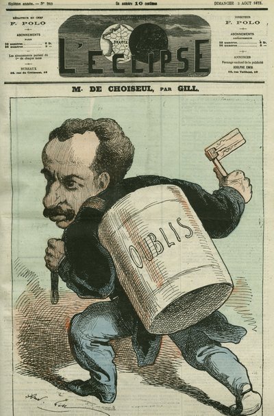 Caricature par Horace de Choiseul-Praslin - Andre Gill