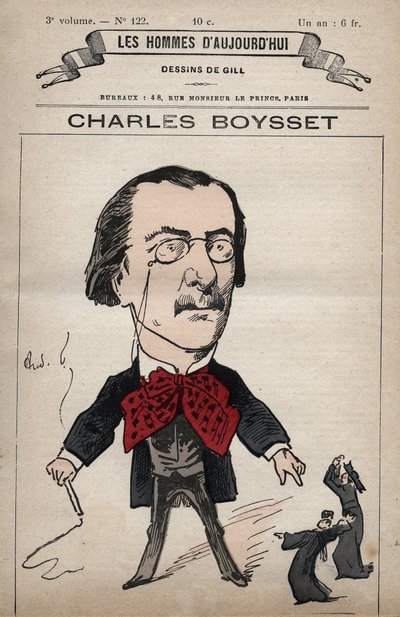Caricature de Charles Boysset (1817-1901) (juriste et député républicain) de 
