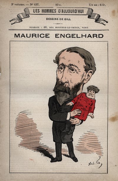 Caricature de Maurice Engelhardt (1819-1891) de 