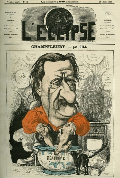 Champfleury, Jules Husson dit (1821-1889), critique et romancier français. Couverture dans "L