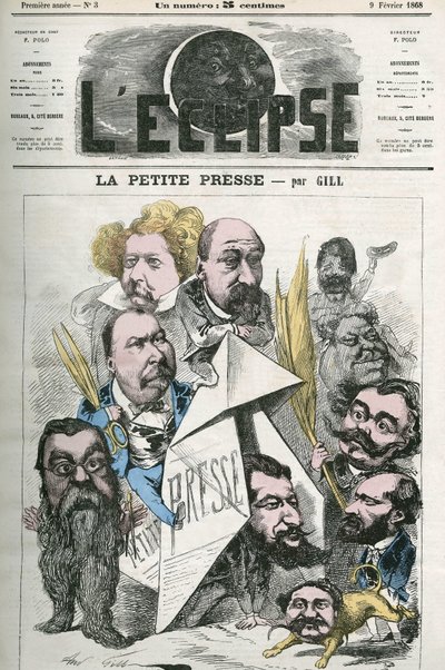 Création de « La Petite Presse », avec Jannin, Delsaux, Hermant, Hemery, De Balathier, Bragelonne, Dumas, Ponson du Terrail, Jean du Boys, Revillon et Coste. Couverture dans « L