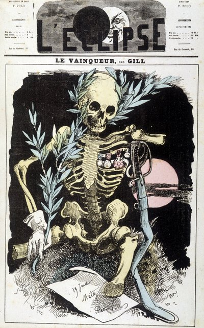 Défaite de la guerre de Sedan. Le Vainqueur. Dessin de Gill, dans « L