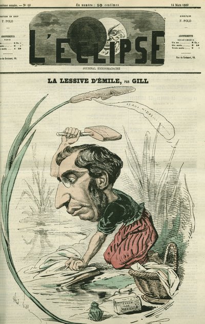 Émile Ollivier (1825-1913), homme politique français. Couverture dans « L