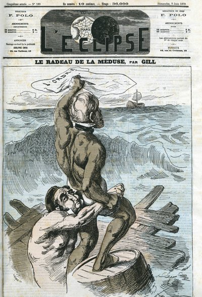 Eugène Rouher (1814-1884) et Clément Duvernois (1836-1879), politiciens français. Couverture de "L