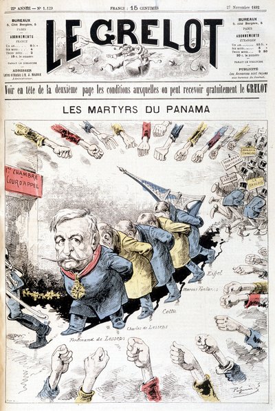 Ferdinand de Lesseps - par Gill, dans « Les Hommes d