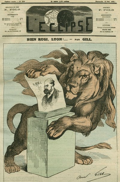 Bon rugi, Lyon ! , caricature pour l