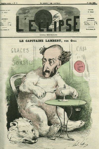 Gustave Lambert, explorateur et scientifique français. Couverture dans « L