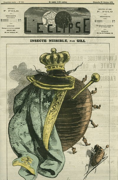 Insecte nuisible, la monarchie en cafard pour l