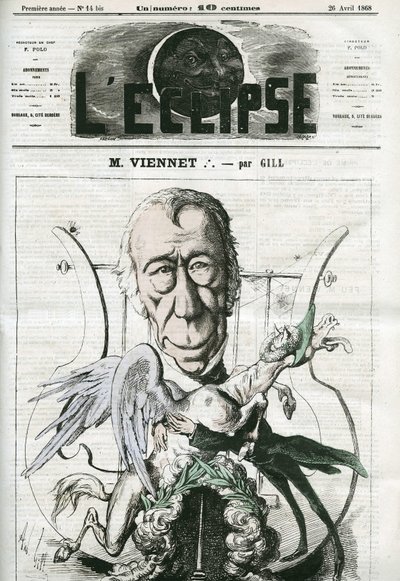 Jean-Pons-Guillaume Viennet (1777-1868), poète, dramaturge et homme politique français - Andre Gill