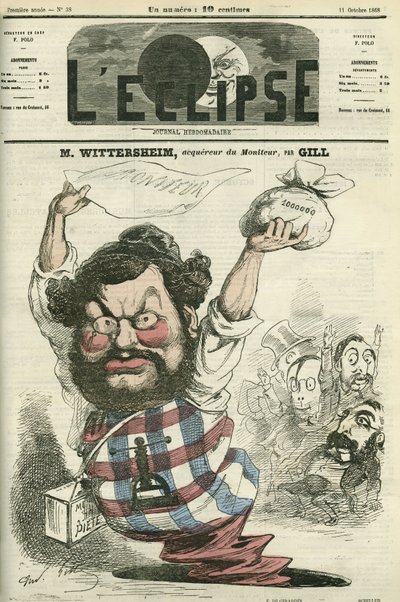 M. Wittersheim, acheteur du Moniteur. Couverture dans « L